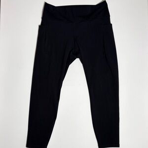 Spyder Active Black Cropped Leggings XL Athletic Yoga Pants